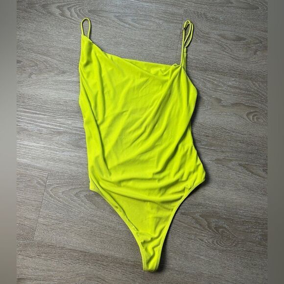 URBAN OUTFITTER | Out From Under Summer Weekender Bodysuit Lime Green Yellow - Picture 4 of 9